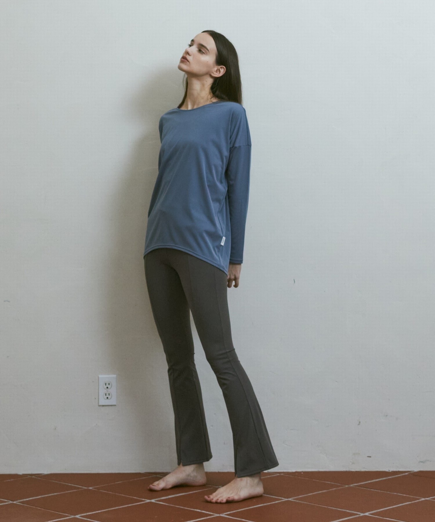 【Julier】YOGA FITフレアレギンス/UVカット・吸汗速乾・ホットヨガ対応・水着・水陸両用 詳細画像 ブラック 7