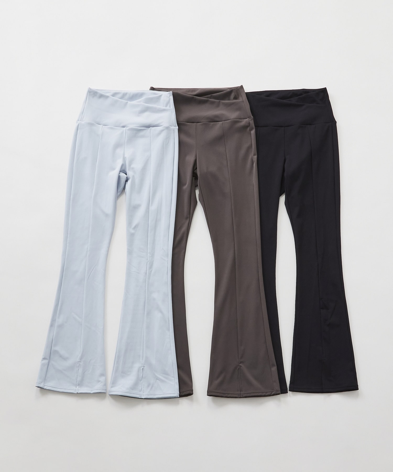 【Julier】YOGA FITフレアレギンス/UVカット・吸汗速乾・ホットヨガ対応・水着・水陸両用 詳細画像 ブラック 9