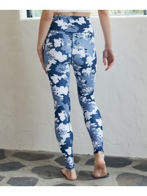 【Julier】flash flowerプリントレギンス/UVカット・吸汗速乾・ホットヨガ対応・水着・水陸両用 詳細画像 ブルー 1