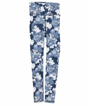 【Julier】flash flowerプリントレギンス/UVカット・吸汗速乾・ホットヨガ対応・水着・水陸両用 詳細画像 ブルー 2