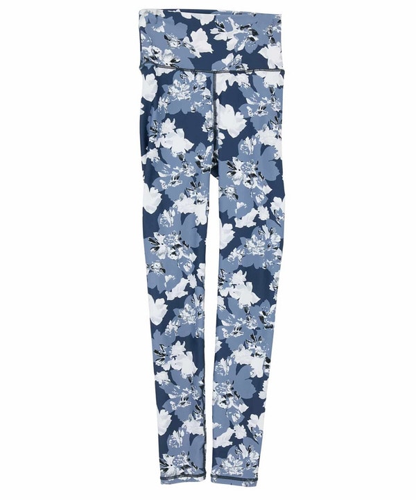 flash flowerプリントレギンス/UVカット・吸汗速乾・ホットヨガ対応・水着・水陸両用 詳細画像 ブルー 2