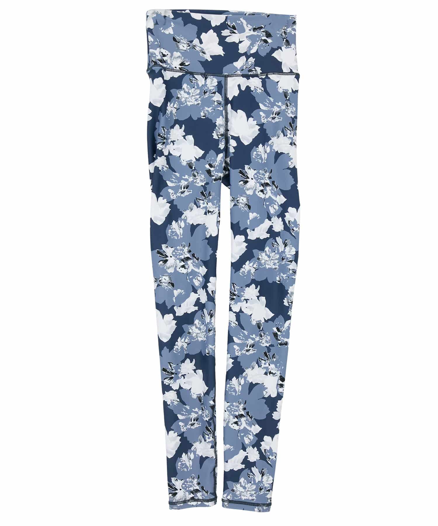 【Julier】flash flowerプリントレギンス/UVカット・吸汗速乾・ホットヨガ対応・水着・水陸両用 詳細画像 ブルー 2