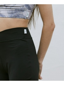 【Julier】エコシーベア天フレアレギンス/エコ・UVカット・ホットヨガ対応・ラッシュガード  詳細画像 ブラック 5