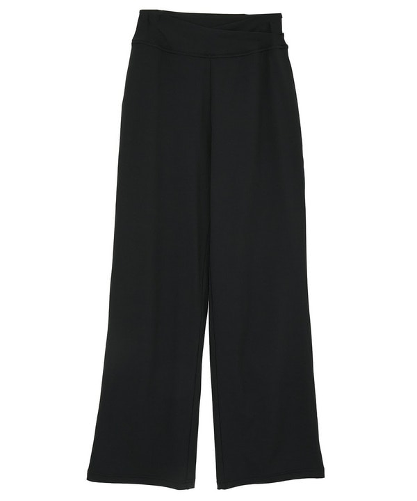 エコシーベア天フレアレギンス/エコ・UVカット・ホットヨガ対応・ラッシュガード  詳細画像 ブラック 2