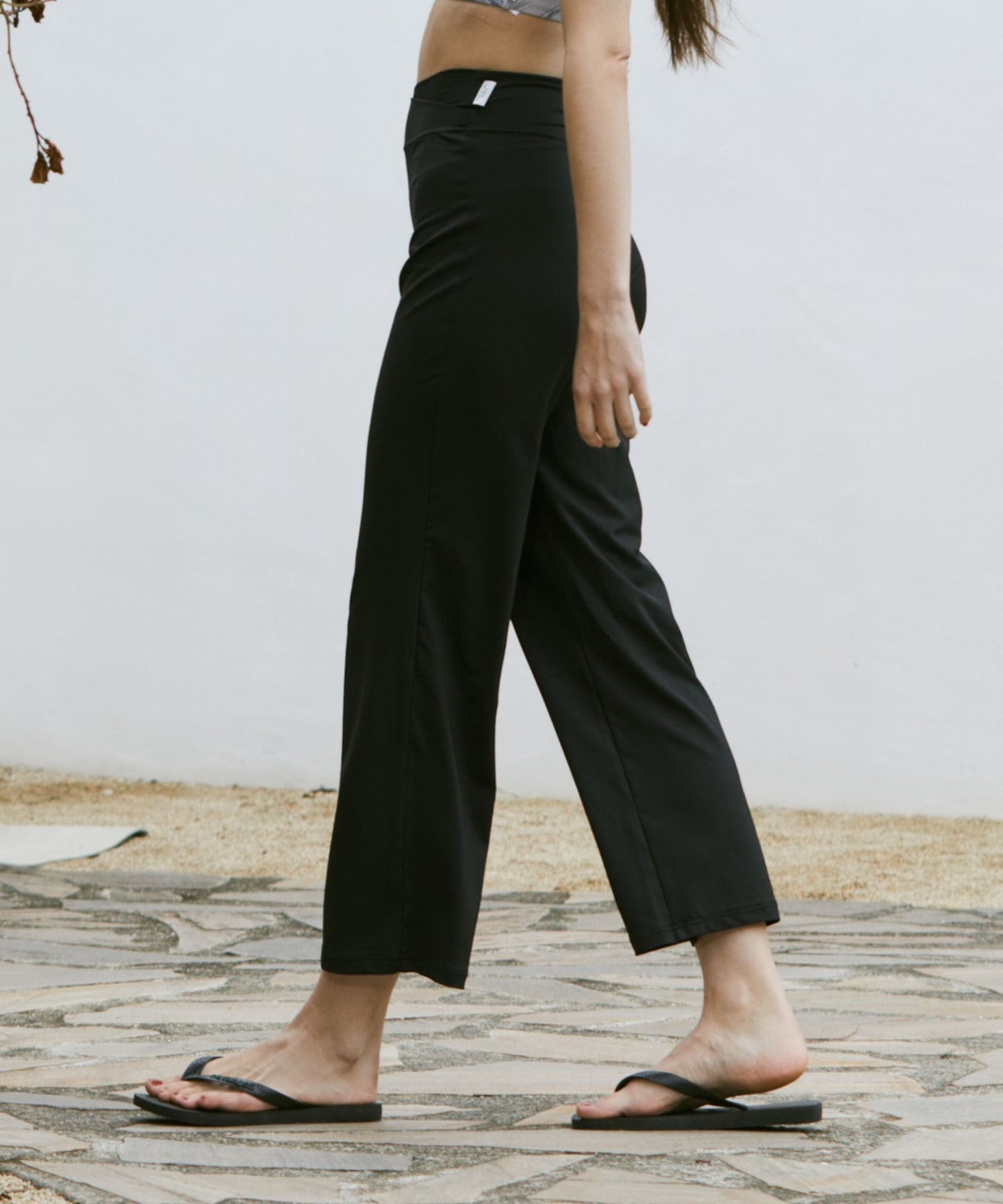 【Julier】エコシーベア天フレアレギンス/エコ・UVカット・ホットヨガ対応・ラッシュガード  詳細画像 ブラック 3