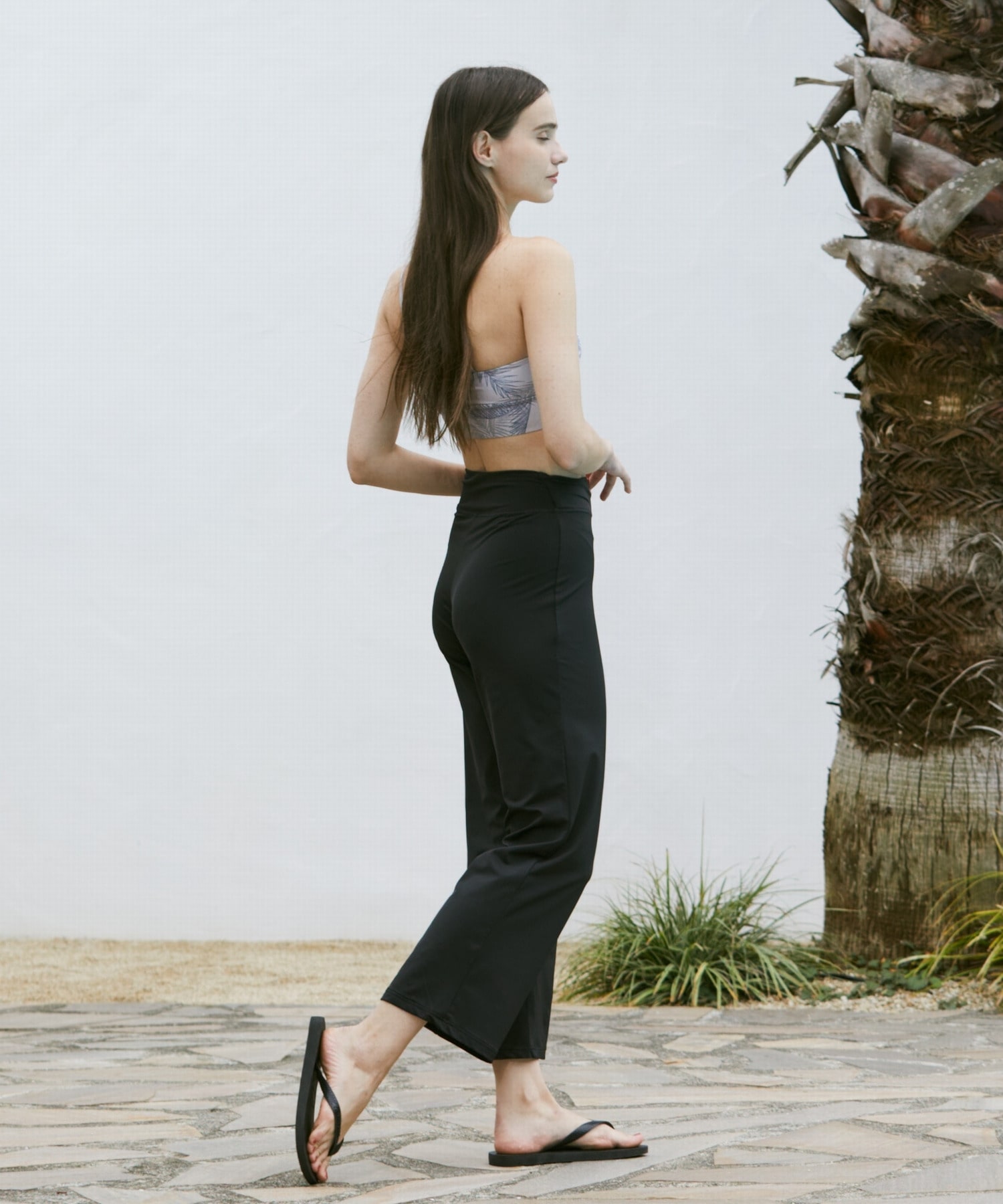 【Julier】エコシーベア天フレアレギンス/エコ・UVカット・ホットヨガ対応・ラッシュガード  詳細画像 ブラック 7