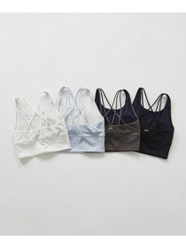 【Julier】【定番】YOGA FITショートトップス/パット付き・UVカット・吸汗速乾・ホットヨガ対応・水着・水陸両用 詳細画像 ブラック 10