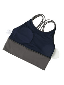 【Julier】【定番】YOGA FITショートトップス/パット付き・UVカット・吸汗速乾・ホットヨガ対応・水着・水陸両用 詳細画像 ブラック 14