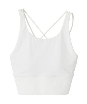 【Julier】【定番】YOGA FITショートトップス/パット付き・UVカット・吸汗速乾・ホットヨガ対応・水着・水陸両用 詳細画像 ホワイト 2