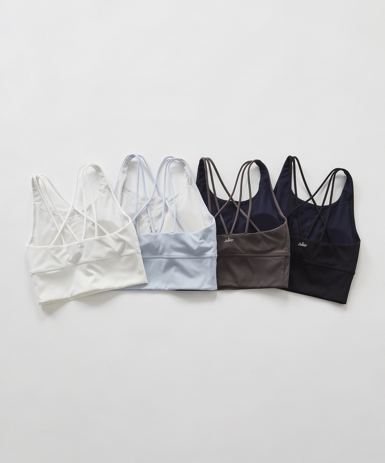 【Julier】【定番】YOGA FITショートトップス/パット付き・UVカット・吸汗速乾・ホットヨガ対応・水着・水陸両用 詳細画像 ブラック 10