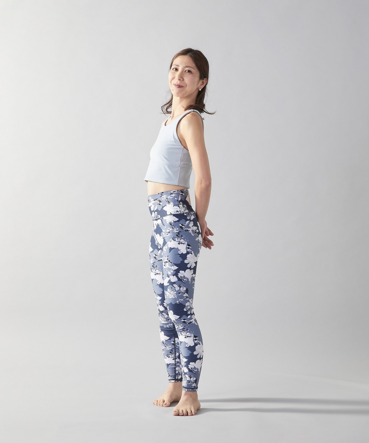 【Julier】【定番】YOGA FITショートトップス/パット付き・UVカット・吸汗速乾・ホットヨガ対応・水着・水陸両用 詳細画像 ブラック 18