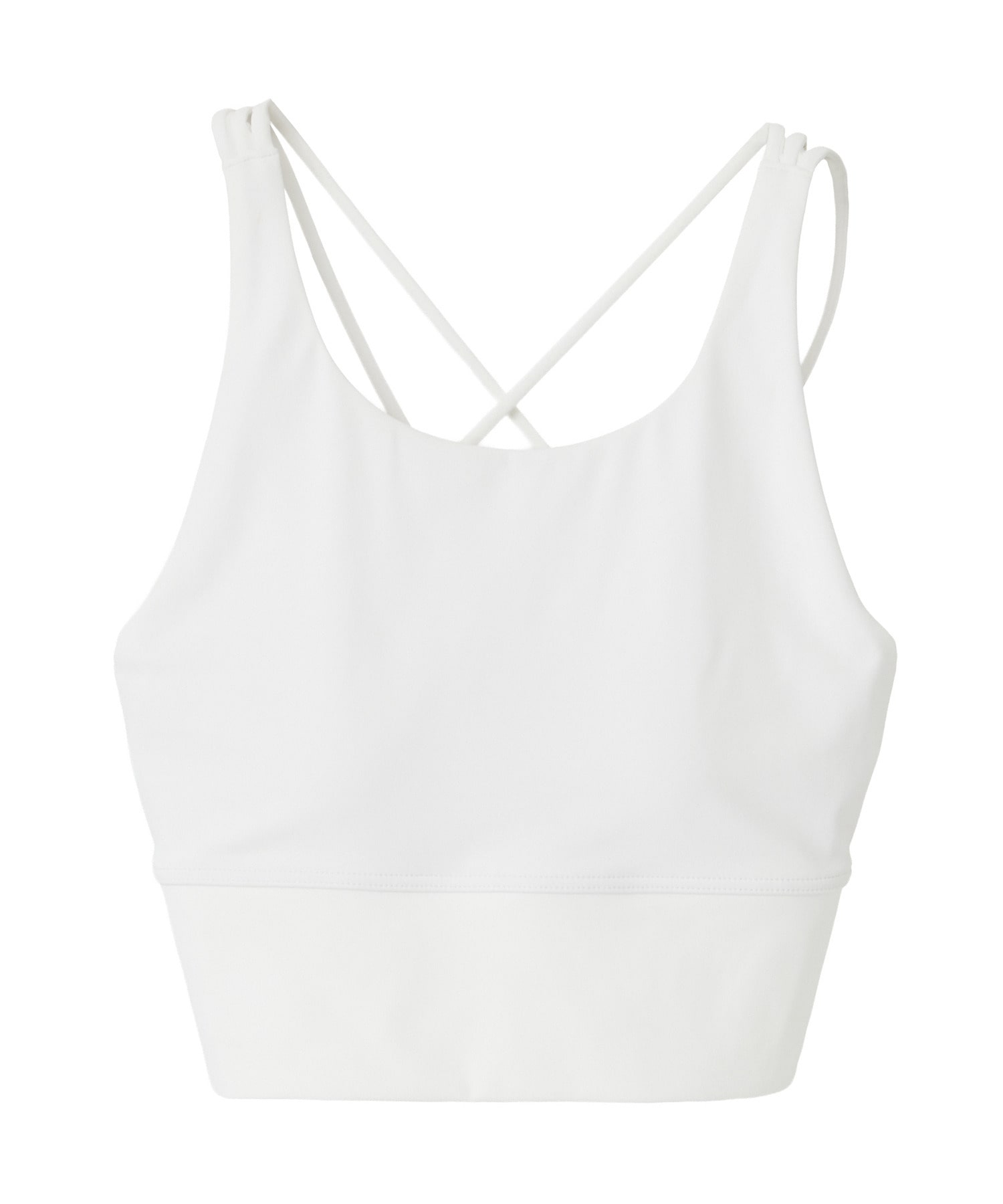 【Julier】【定番】YOGA FITショートトップス/パット付き・UVカット・吸汗速乾・ホットヨガ対応・水着・水陸両用 詳細画像 ホワイト 2