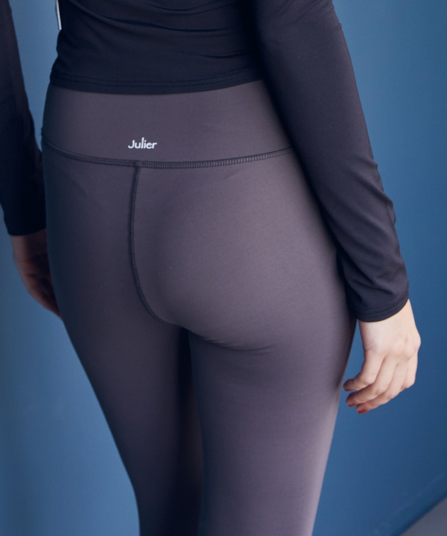 【Julier】【定番】YOGA FITレギンス/UVカット・吸汗速乾・ホットヨガ対応・水着・水陸両用 詳細画像 ブラック 7