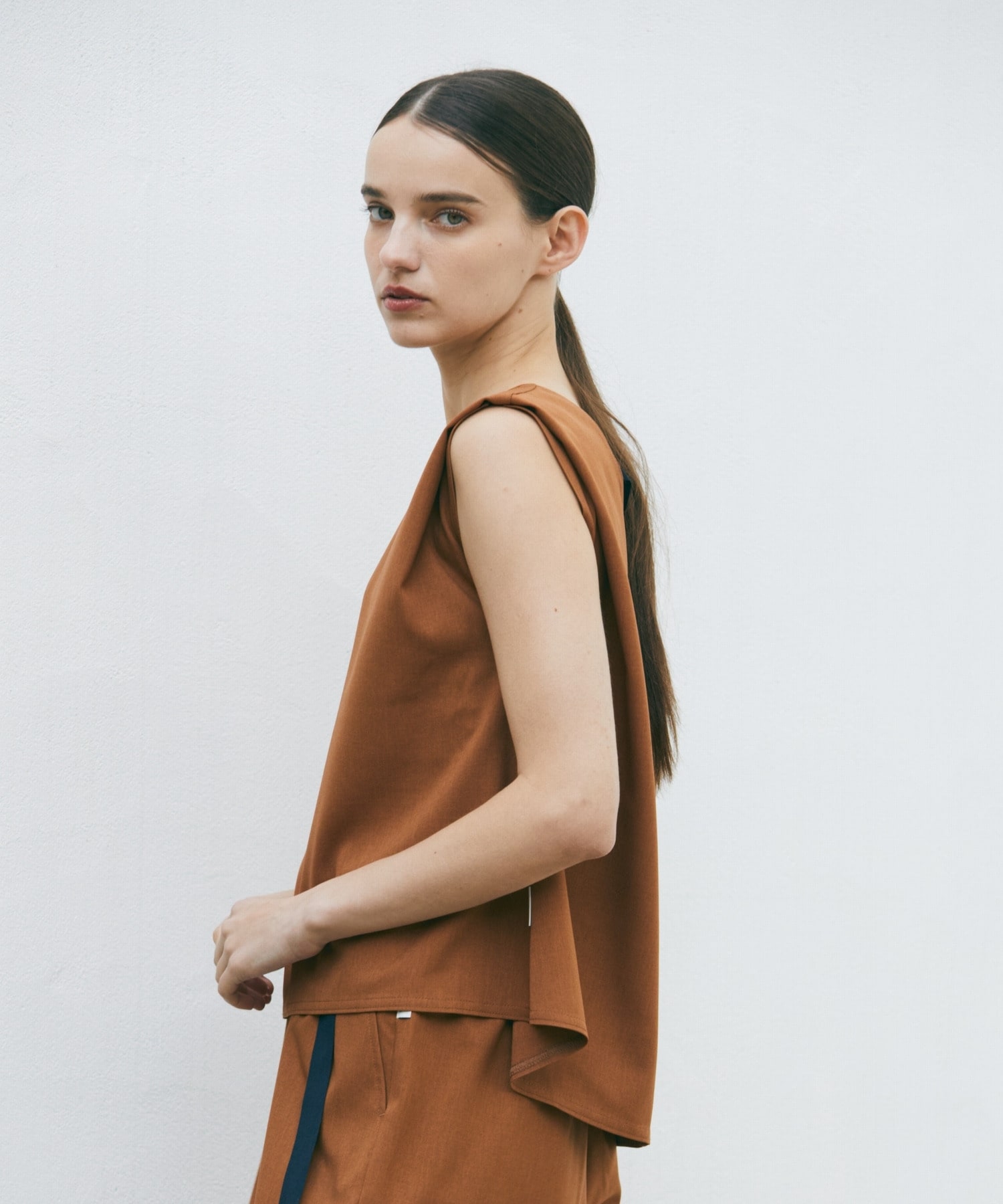 【Julier】ジェントルツイルプルオーバー/UVカット・吸水速乾・接触冷感 詳細画像 ネイビー 2