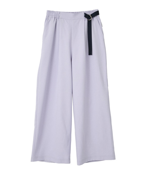 ジェントルツイルギャザーパンツ/UVカット・吸水速乾・接触冷感 詳細画像 ラベンダー 1
