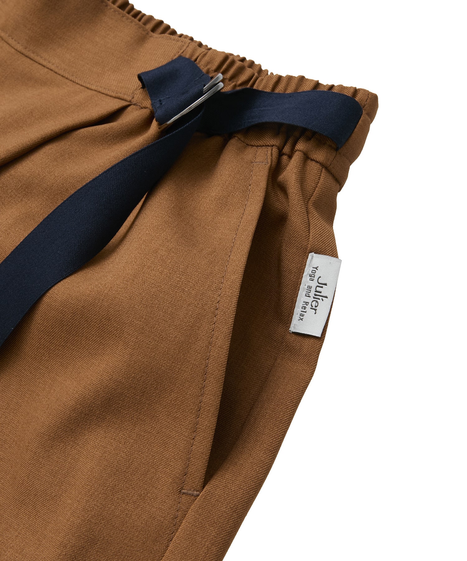 【Julier】ジェントルツイルギャザーパンツ/UVカット・吸水速乾・接触冷感 詳細画像 ネイビー 11