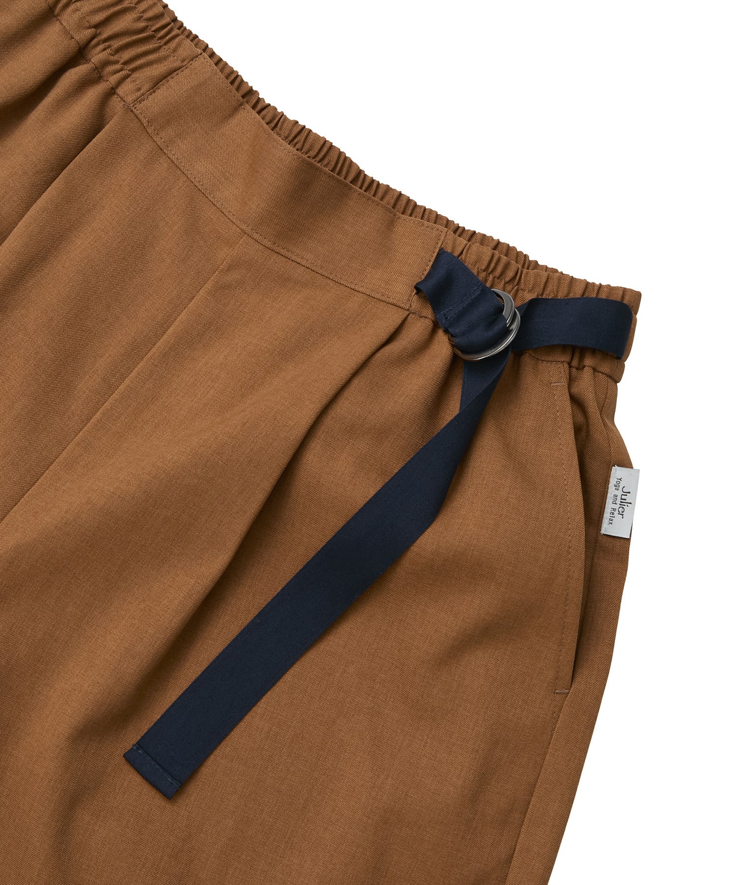 【Julier】ジェントルツイルギャザーパンツ/UVカット・吸水速乾・接触冷感 詳細画像 ネイビー 12