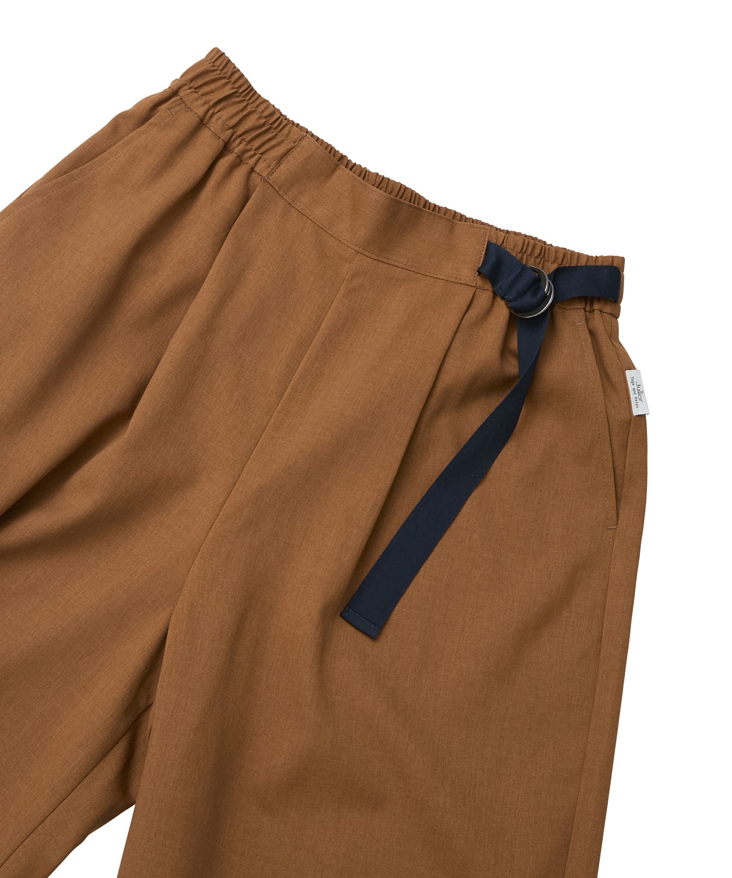 【Julier】ジェントルツイルギャザーパンツ/UVカット・吸水速乾・接触冷感 詳細画像 ネイビー 9