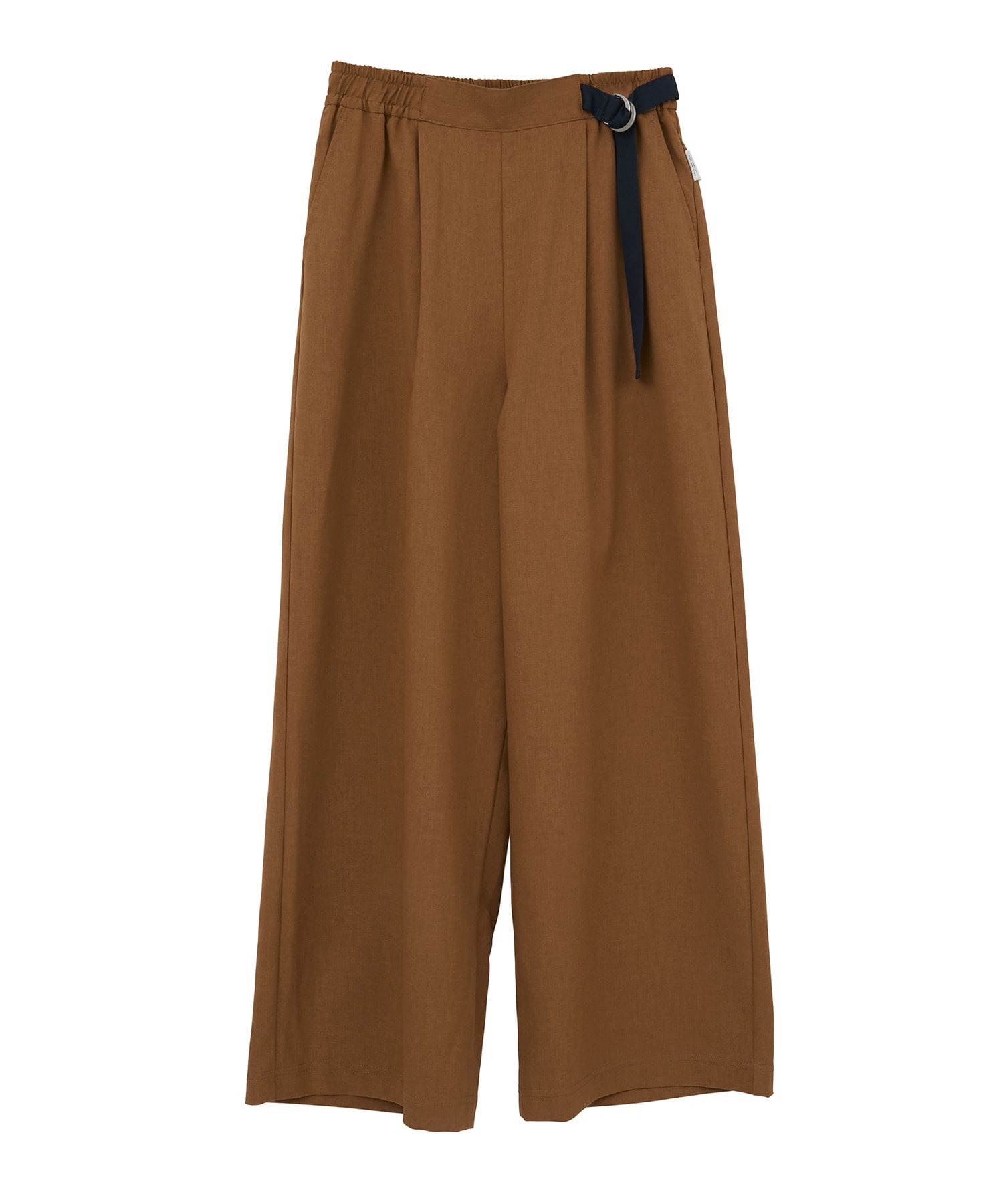 【Julier】ジェントルツイルギャザーパンツ/UVカット・吸水速乾・接触冷感 詳細画像 ブラウン 2