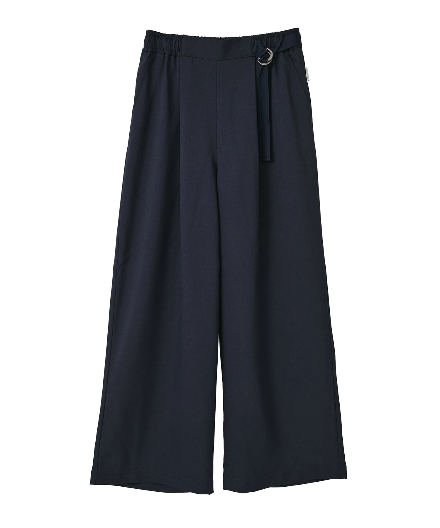 【Julier】ジェントルツイルギャザーパンツ/UVカット・吸水速乾・接触冷感 詳細画像 ネイビー 1