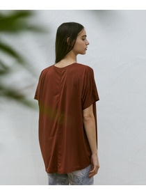 【Julier】マイクロ天竺ワイドTシャツ/エコ・マタニティ対応 詳細画像 ブラック 2