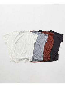 【Julier】マイクロ天竺ワイドTシャツ/エコ・マタニティ対応 詳細画像 ブラック 6