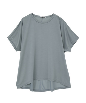 【Julier】マイクロ天竺ワイドTシャツ/エコ・マタニティ対応 詳細画像 ライトブルーグレー 1