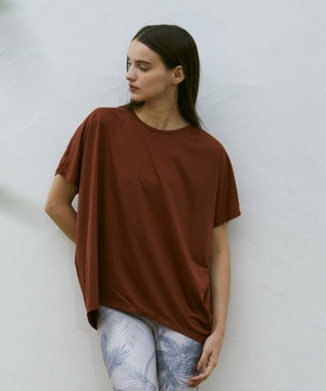 【Julier】マイクロ天竺ワイドTシャツ/エコ・マタニティ対応 詳細画像 ブラウン 1