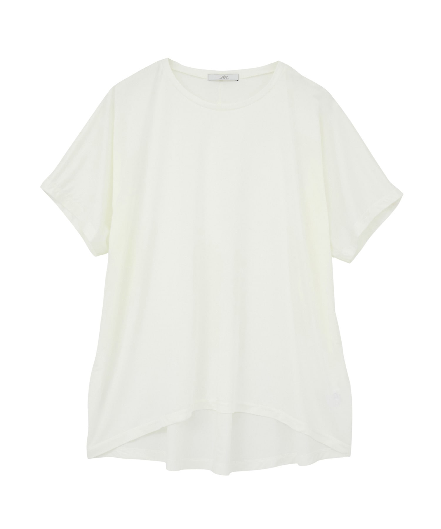 【Julier】マイクロ天竺ワイドTシャツ/エコ・マタニティ対応 詳細画像 ホワイト 1