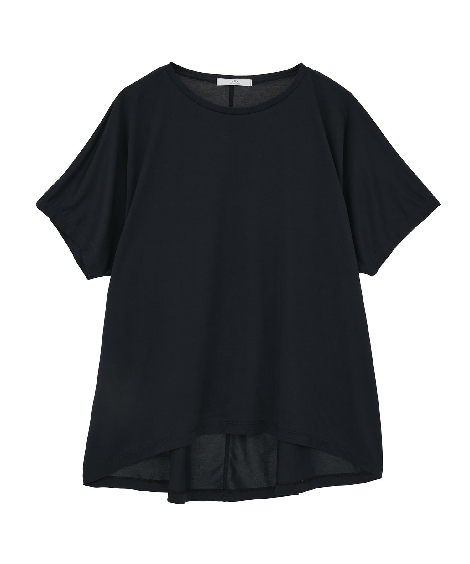 【Julier】マイクロ天竺ワイドTシャツ/エコ・マタニティ対応 詳細画像 ブラック 1