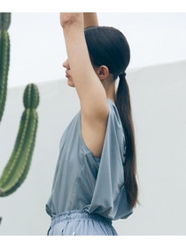 【Julier】マイクロ天竺タックプルオーバー/エコ 詳細画像 ブラック 2