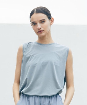 【Julier】マイクロ天竺タックプルオーバー/エコ 詳細画像 ライトブルーグレー 1