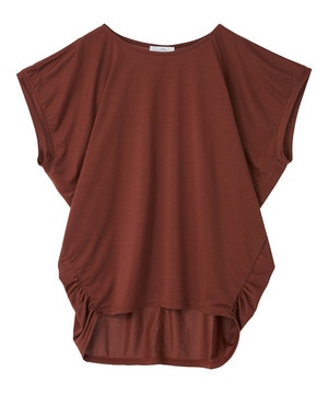 【Julier】マイクロ天竺ドレープトップス/エコ・マタニティ対応 詳細画像 ブラウン 1