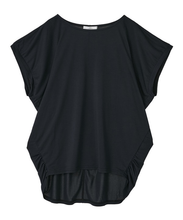 マイクロ天竺ドレープトップス/エコ・マタニティ対応 詳細画像 ブラック 2