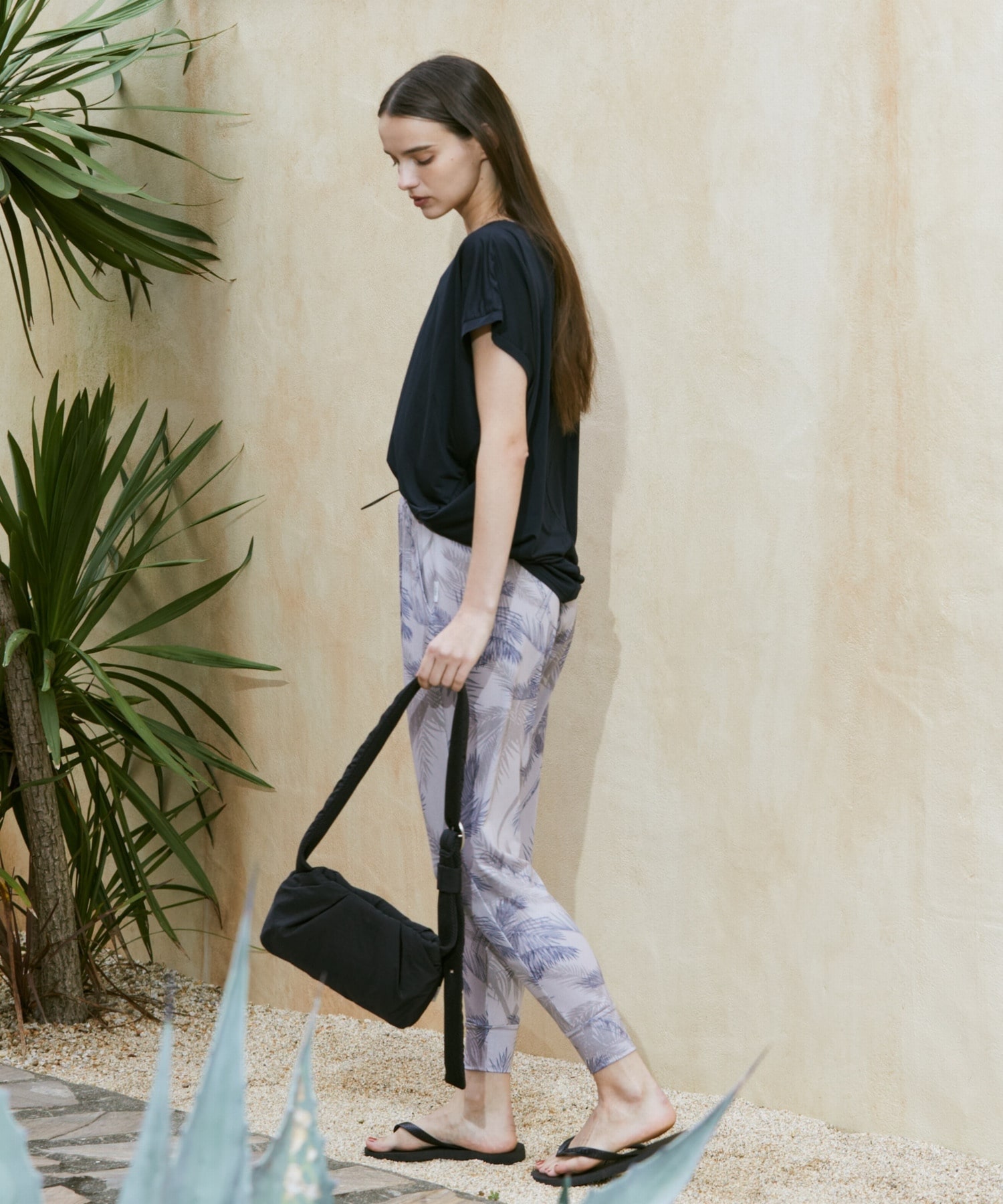 【Julier】マイクロ天竺ドレープトップス/エコ・マタニティ対応 詳細画像 ブラウン 4