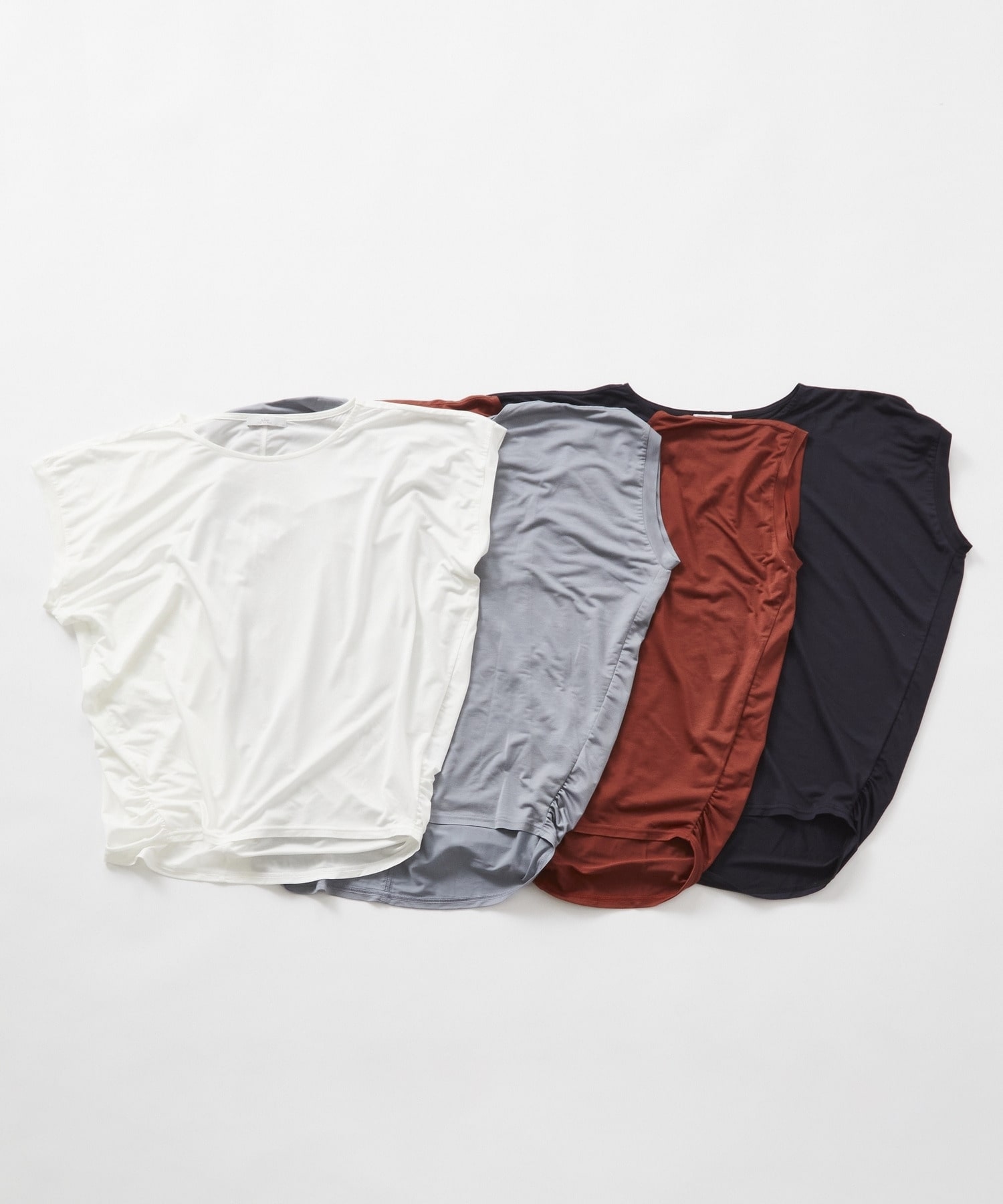 【Julier】マイクロ天竺ドレープトップス/エコ・マタニティ対応 詳細画像 ブラウン 6