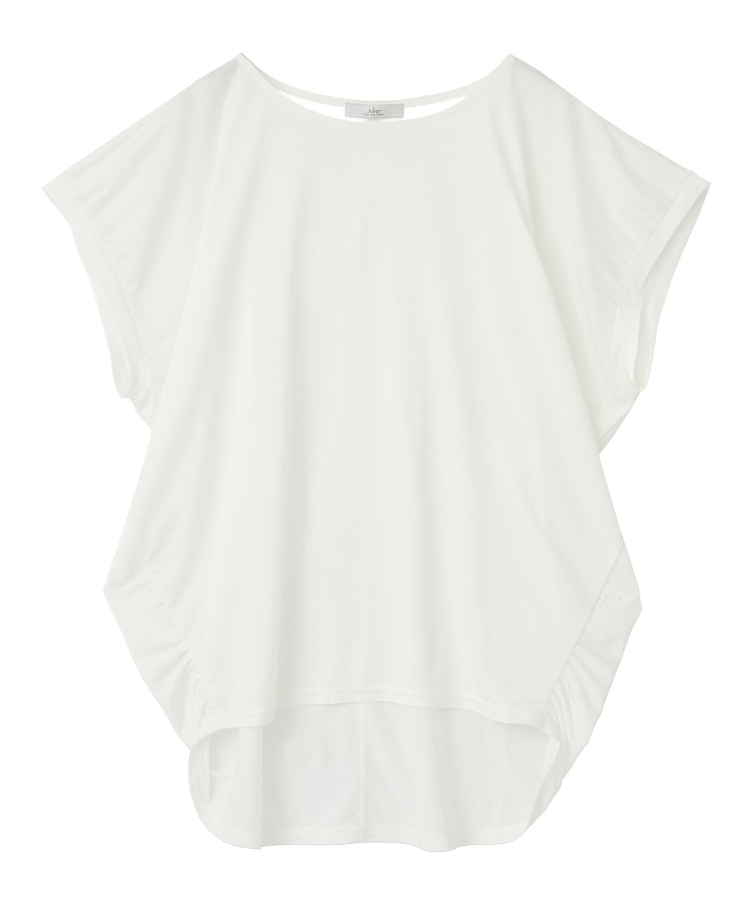 【Julier】マイクロ天竺ドレープトップス/エコ・マタニティ対応 詳細画像 ホワイト 1