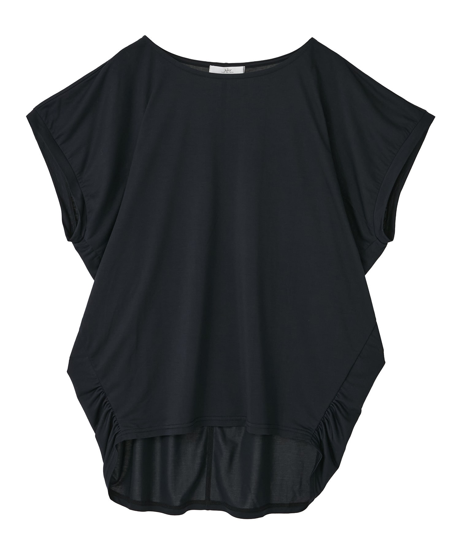 【Julier】マイクロ天竺ドレープトップス/エコ・マタニティ対応 詳細画像 ブラック 2