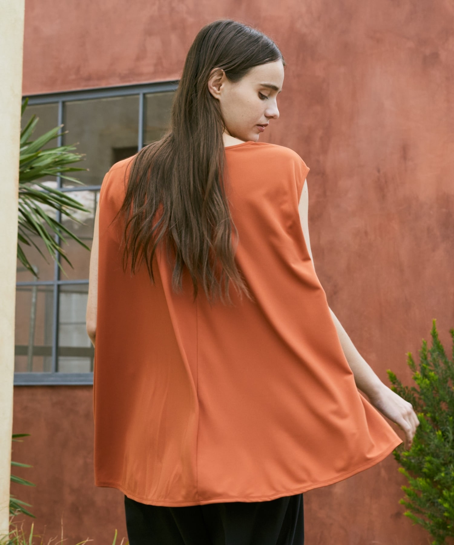 【Julier】フロウスムースフレアプルオーバー/UVカット・接触冷感 詳細画像 ブラウン 3