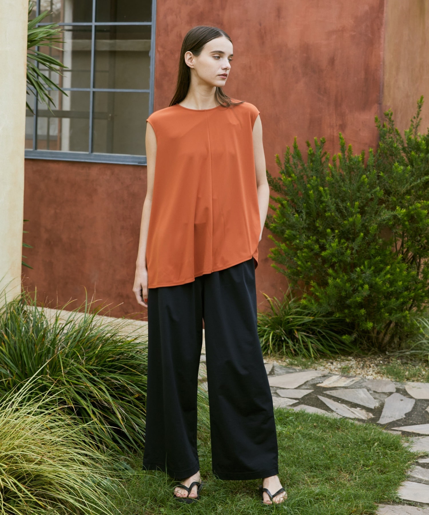 【Julier】フロウスムースフレアプルオーバー/UVカット・接触冷感 詳細画像 ブラウン 4