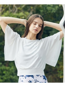 【Julier】フロウスムースショートトップス/UVカット・接触冷感 詳細画像 ブラウン 1