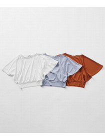 【Julier】フロウスムースショートトップス/UVカット・接触冷感 詳細画像 ブラウン 7