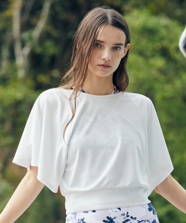 【Julier】フロウスムースショートトップス/UVカット・接触冷感