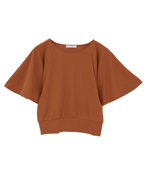 フロウスムースショートトップス/UVカット・接触冷感 詳細画像 ブラウン 1