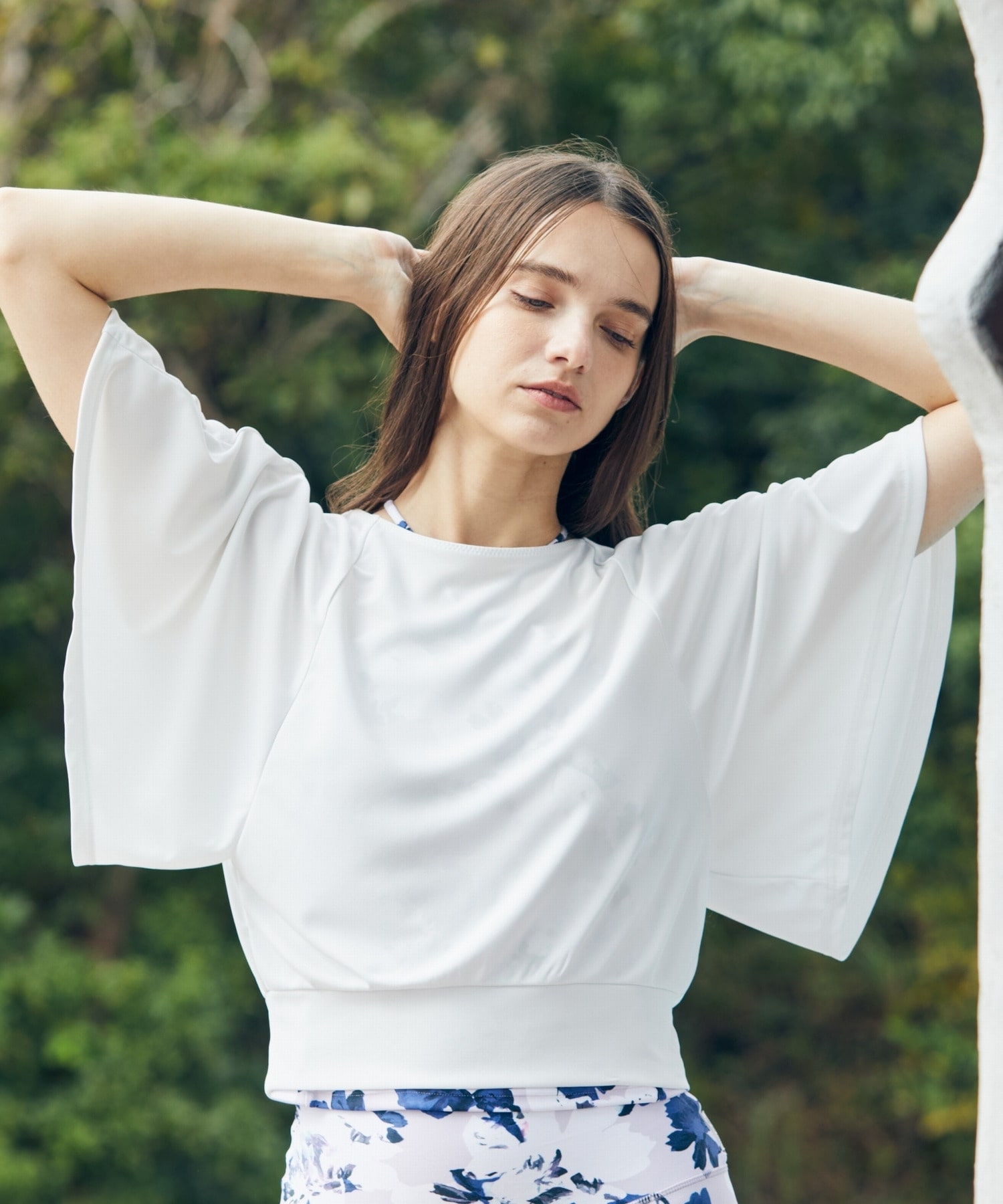 【Julier】フロウスムースショートトップス/UVカット・接触冷感 詳細画像 ブラウン 1