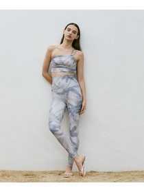 【Julier】palm treeアシンメトリーブラトップ/パット付き・UVカット・吸汗速乾・ホットヨガ対応・水着・水陸両用 詳細画像 オレンジ 5