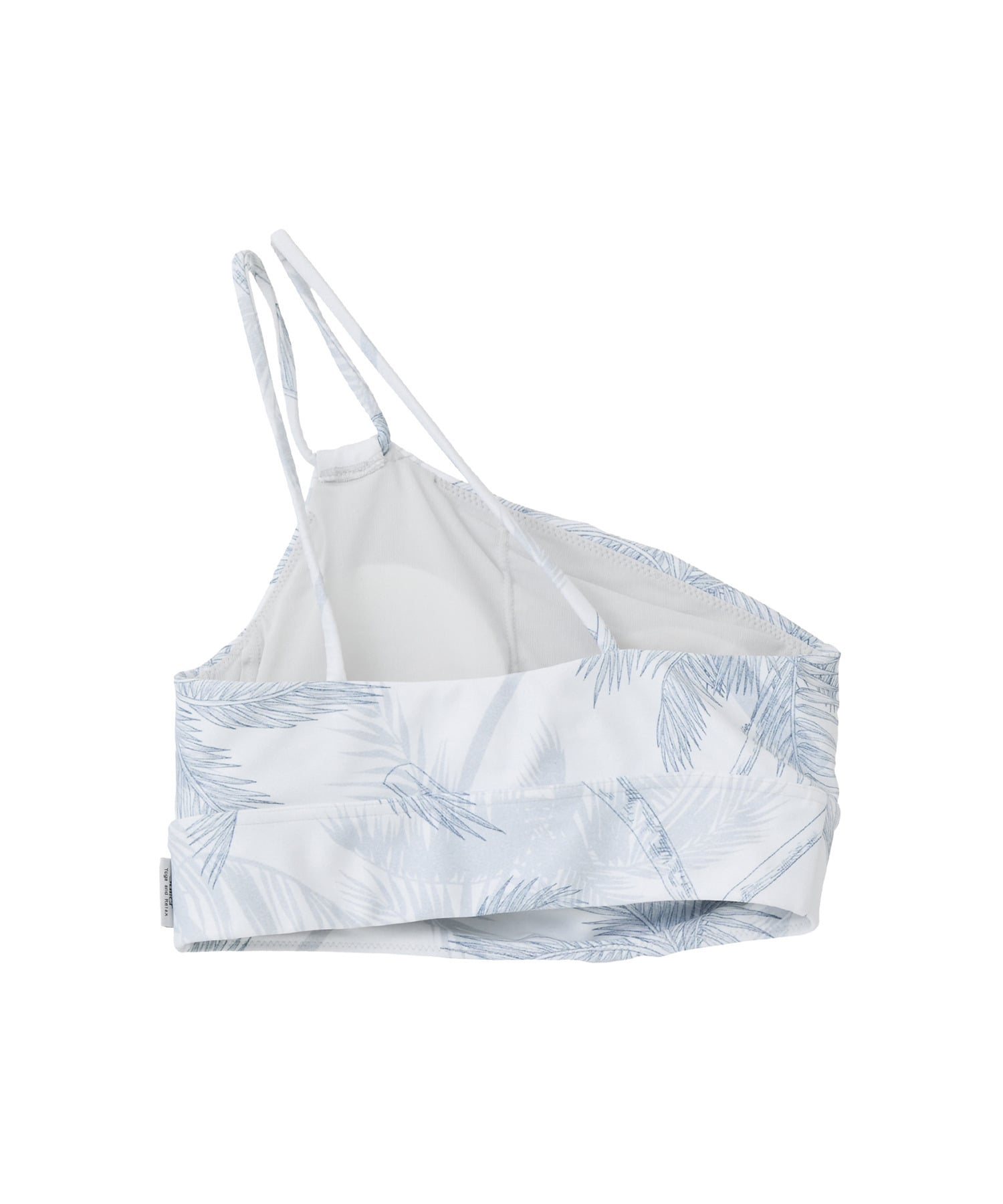 【Julier】palm treeアシンメトリーブラトップ/パット付き・UVカット・吸汗速乾・ホットヨガ対応・水着・水陸両用 詳細画像 オレンジ 16