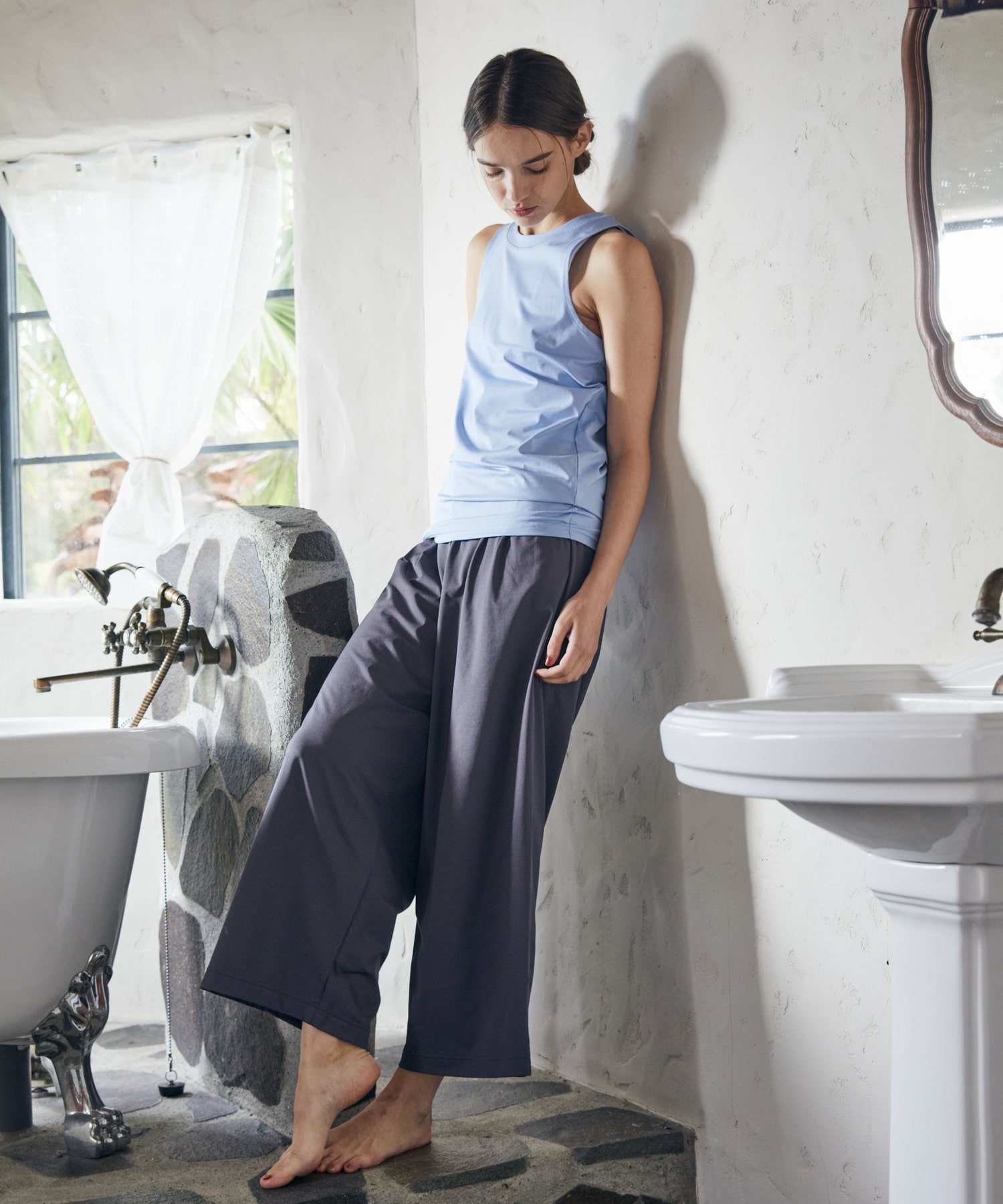 【Julier】ムーブプライムタンクトップ/UVカット・吸水速乾 詳細画像 チャコール 7