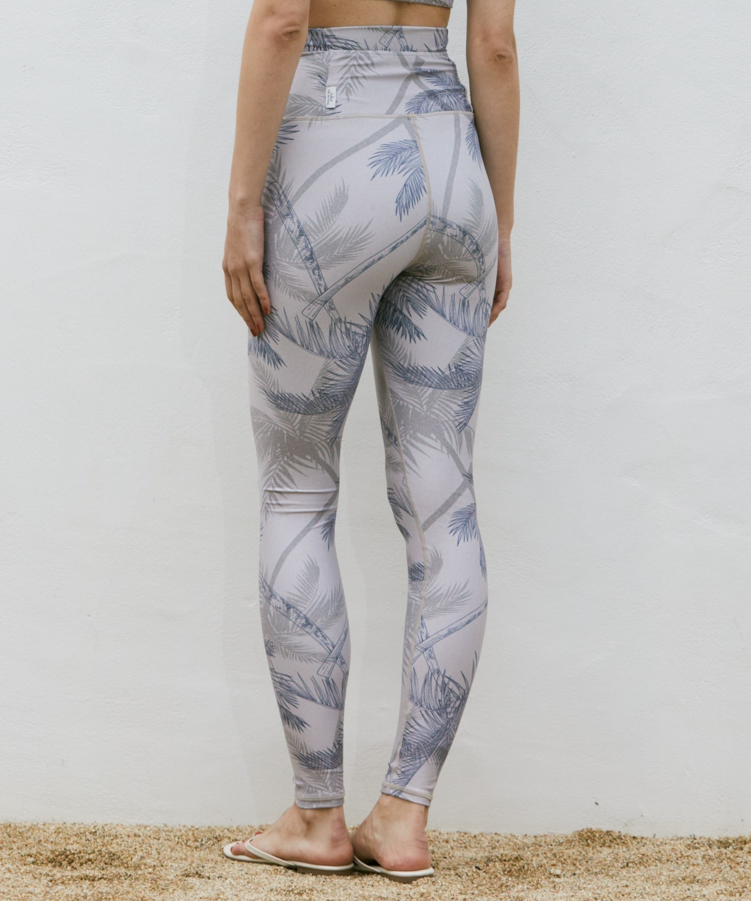 【Julier】palm treeプリントスーパーハイレギンス/UVカット・吸汗速乾・ホットヨガ対応・水着・水陸両用 詳細画像 オレンジ 2