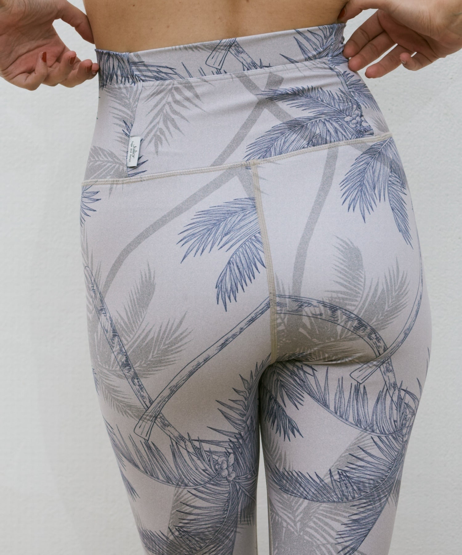 【Julier】palm treeプリントスーパーハイレギンス/UVカット・吸汗速乾・ホットヨガ対応・水着・水陸両用 詳細画像 オレンジ 3